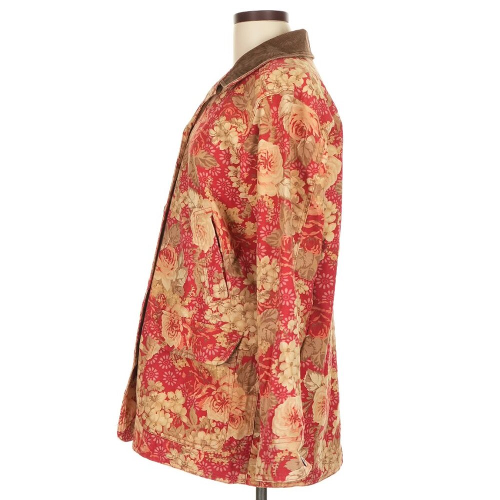 L.L. Bean Floral Corduroy Barn Jacket - Picture 3 of 6